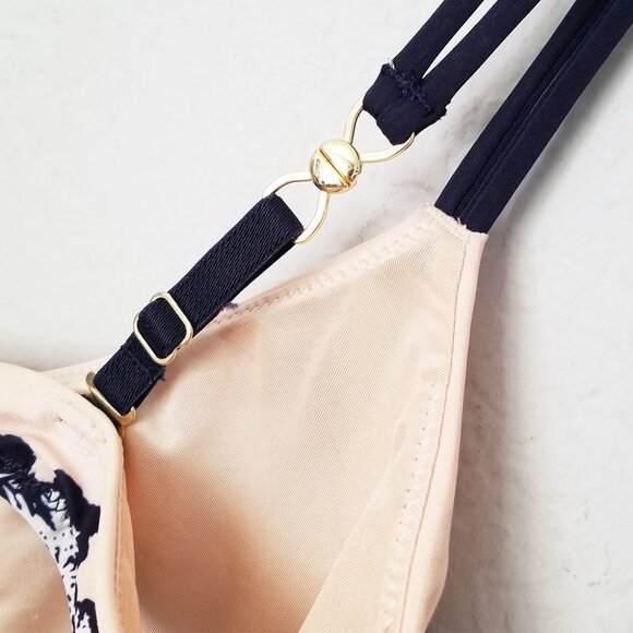 & Other Stories Ocean Floor Bikini Top Buttery Soft Artsy Under The Sea Size 10 - Picture 8 of 16